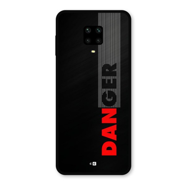 Vertical Danger Metal Back Case for Redmi Note 9 Pro Max