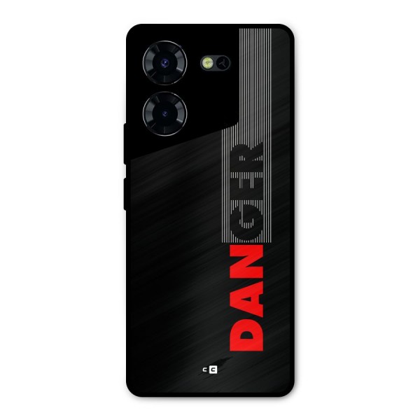 Vertical Danger Metal Back Case for Tecno Pova 5 Pro 5G