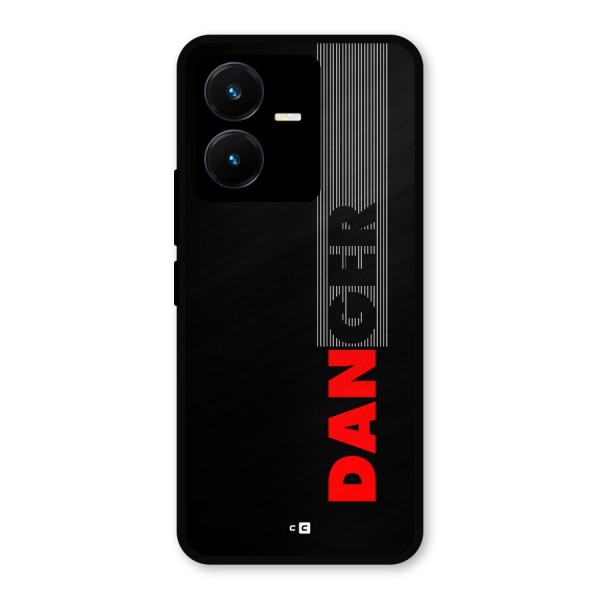 Vertical Danger Metal Back Case for Vivo Y22
