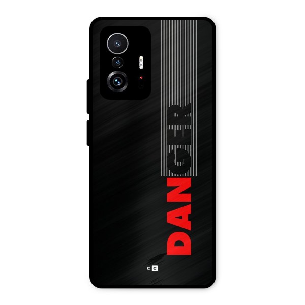 Vertical Danger Metal Back Case for Xiaomi 11T Pro