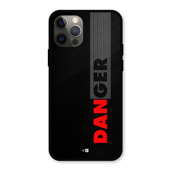 Vertical Danger Metal Back Case for iPhone 12 Pro