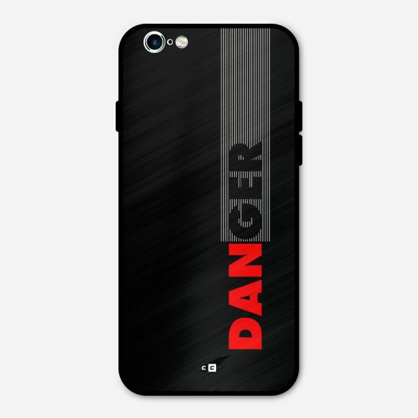 Vertical Danger Metal Back Case for iPhone 6 6s