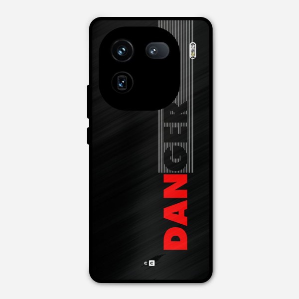 Vertical Danger Metal Back Case for iQOO 12