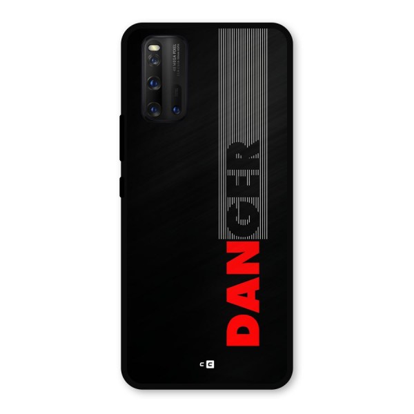 Vertical Danger Metal Back Case for iQOO 3