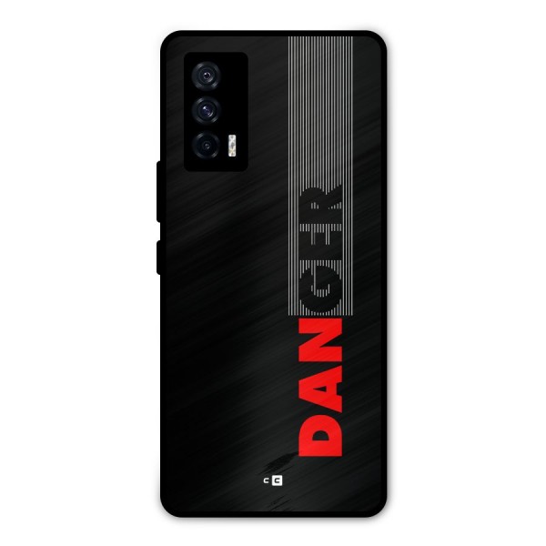 Vertical Danger Metal Back Case for iQOO 7 5G