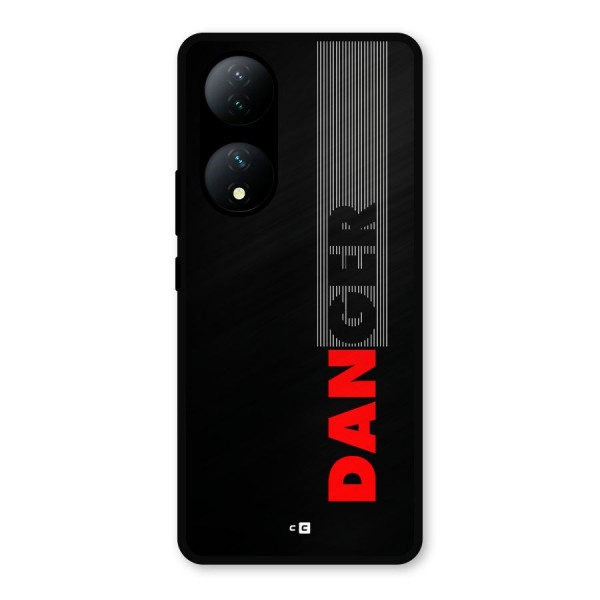 Vertical Danger Metal Back Case for iQOO Z7s