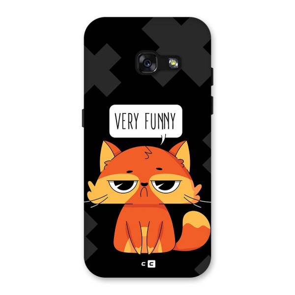 Very Funny Cat Back Case for Galaxy A3 (2017)