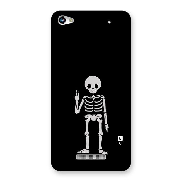 Victory Skeleton Spooky Back Case for Micromax Hue 2