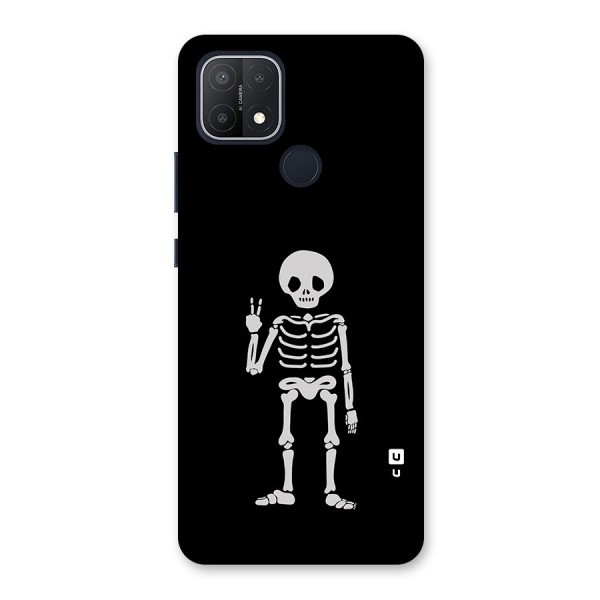Victory Skeleton Spooky Back Case for Oppo A15