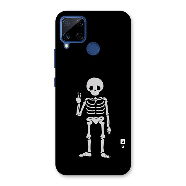 Victory Skeleton Spooky Glass Back Case for Realme Narzo 30A