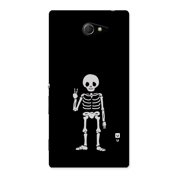 Victory Skeleton Spooky Back Case for Sony Xperia M2