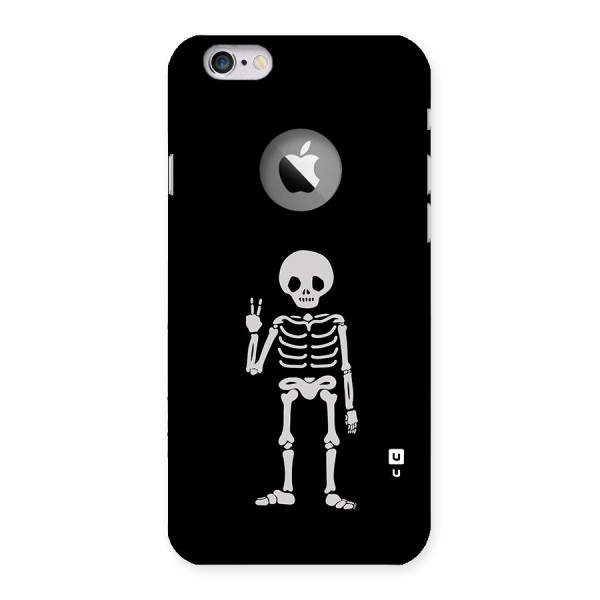 Victory Skeleton Spooky Back Case for iPhone 6 Logo Cut