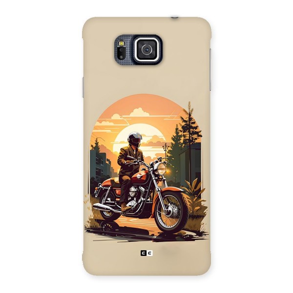 Vintage Bike Art Back Case for Galaxy Alpha