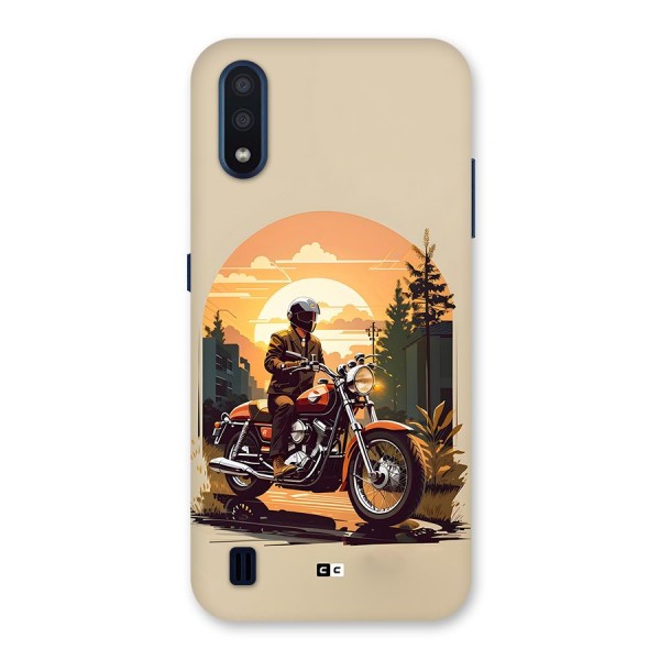 Vintage Bike Art Back Case for Galaxy M01