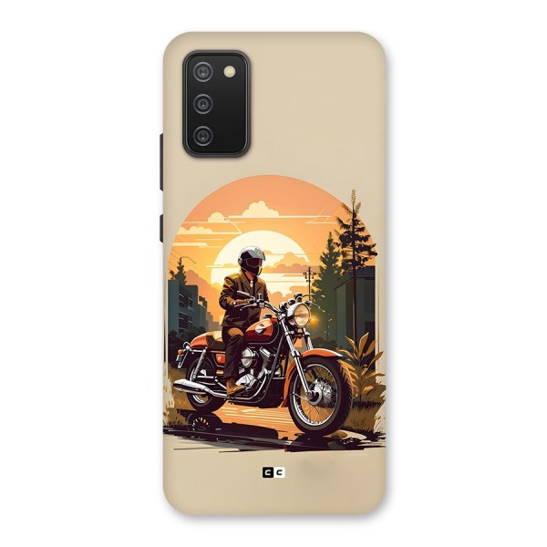 Vintage Bike Art Back Case for Galaxy M02s