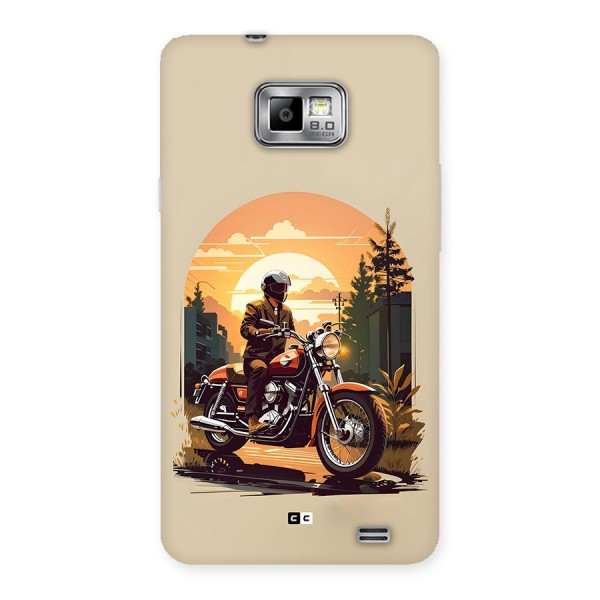 Vintage Bike Art Back Case for Galaxy S2