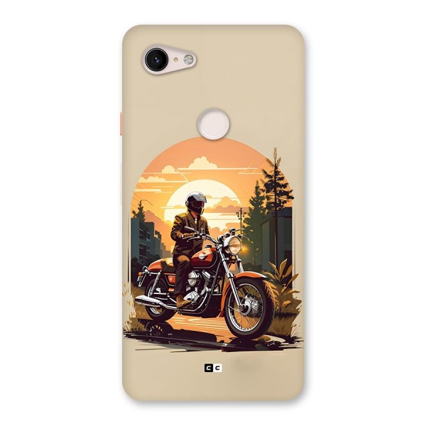 Vintage Bike Art Back Case for Google Pixel 3 XL