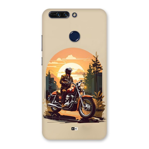 Vintage Bike Art Back Case for Honor 8 Pro