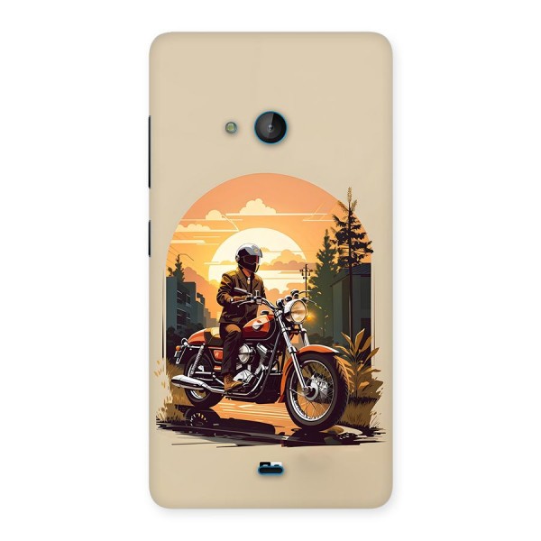 Vintage Bike Art Back Case for Lumia 540