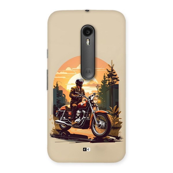 Vintage Bike Art Back Case for Moto G3