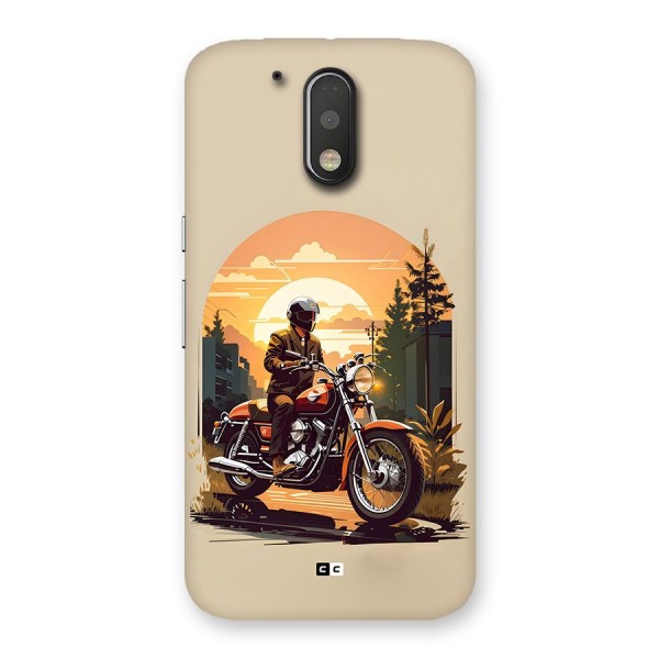 Vintage Bike Art Back Case for Moto G4 Plus