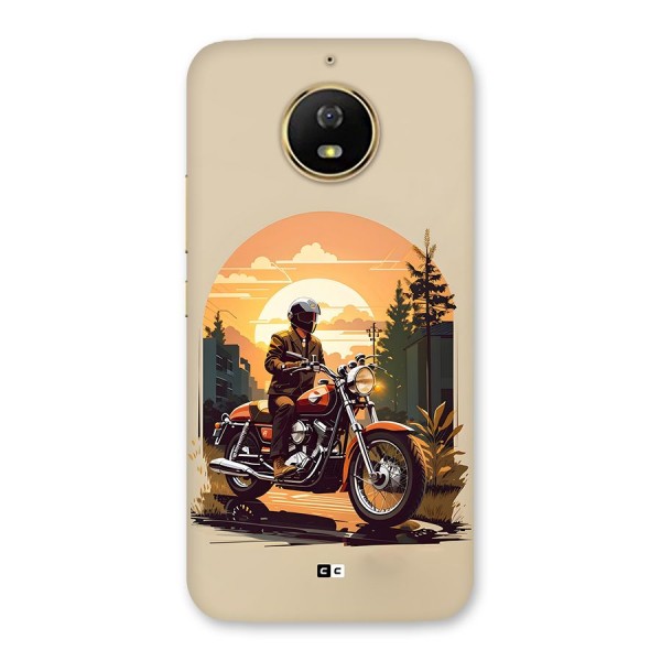 Vintage Bike Art Back Case for Moto G5s