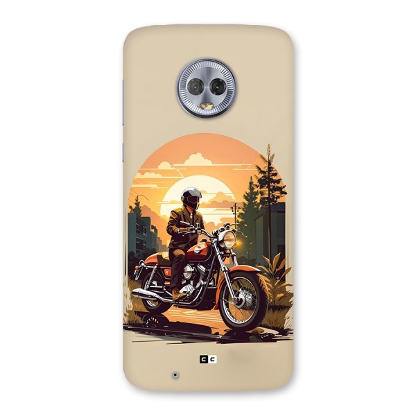 Vintage Bike Art Back Case for Moto G6
