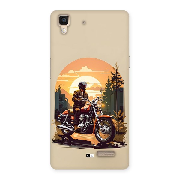 Vintage Bike Art Back Case for Oppo R7