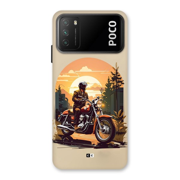 Vintage Bike Art Back Case for Poco M3