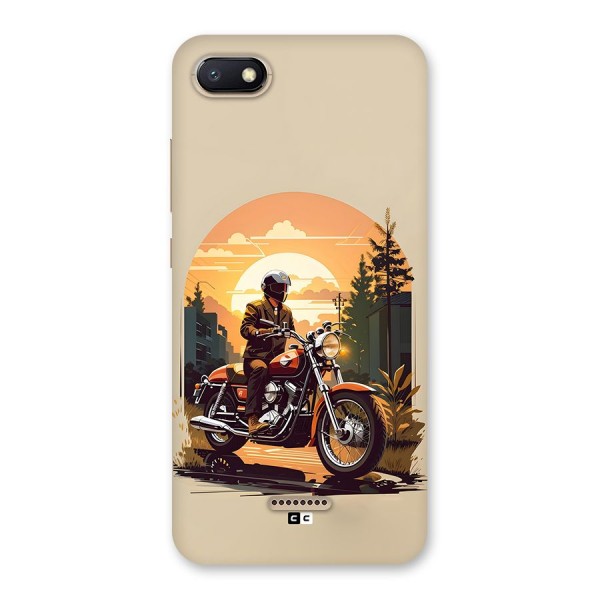 Vintage Bike Art Back Case for Redmi 6A