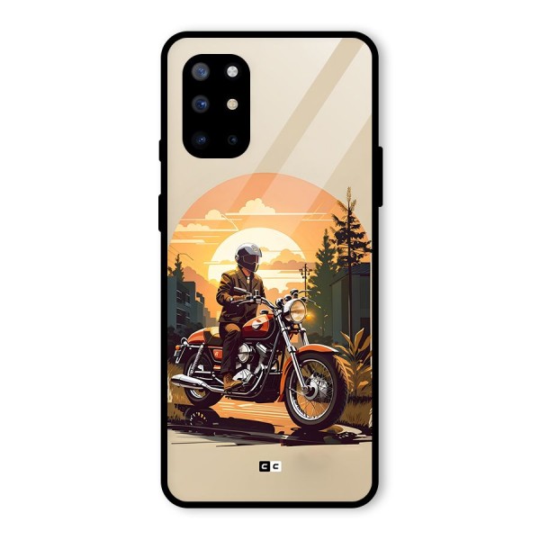 Vintage Bike Art Glass Back Case for OnePlus 8T