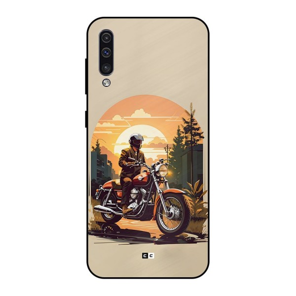 Vintage Bike Art Metal Back Case for Galaxy A30s