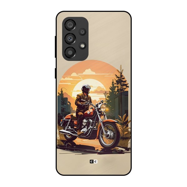 Vintage Bike Art Metal Back Case for Galaxy A33 5G