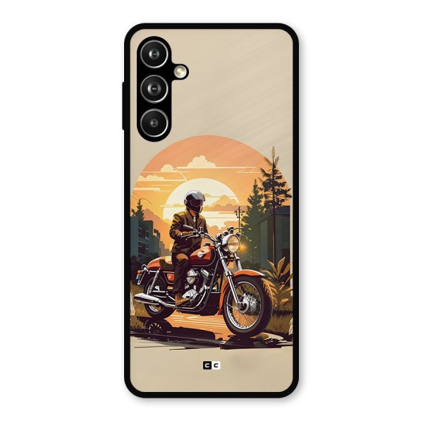 Vintage Bike Art Metal Back Case for Galaxy F54