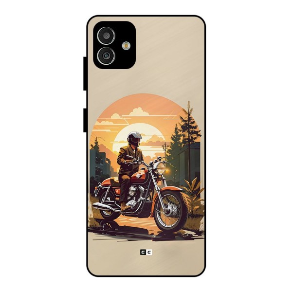 Vintage Bike Art Metal Back Case for Galaxy M13 5G