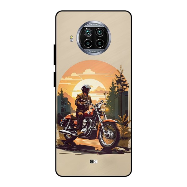 Vintage Bike Art Metal Back Case for Mi 10i