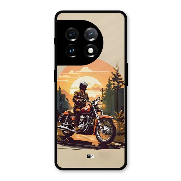 Vintage Bike Art Metal Back Case for OnePlus 11
