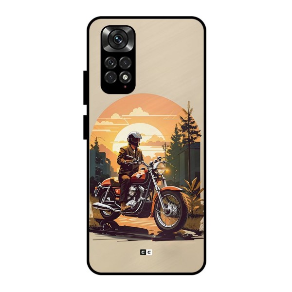 Vintage Bike Art Metal Back Case for Redmi Note 11 Pro Plus 5G