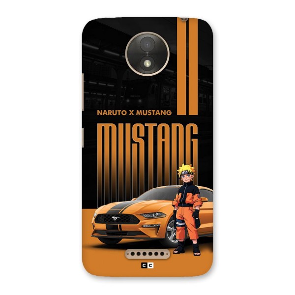 Vintage Car Boy Back Case for Moto C Plus