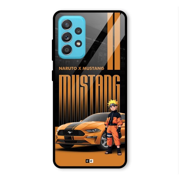 Vintage Car Boy Glass Back Case for Galaxy A52