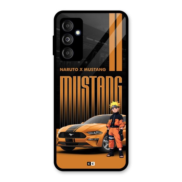 Vintage Car Boy Glass Back Case for Galaxy M14 5G