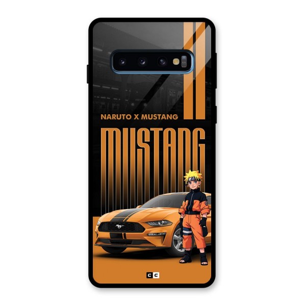 Vintage Car Boy Glass Back Case for Galaxy S10