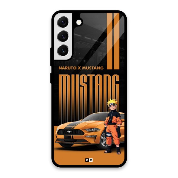 Vintage Car Boy Glass Back Case for Galaxy S22 Plus 5G