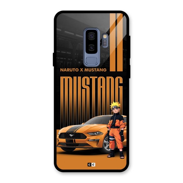 Vintage Car Boy Glass Back Case for Galaxy S9 Plus