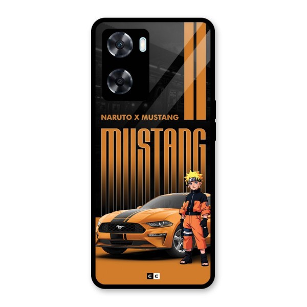 Vintage Car Boy Glass Back Case for Oppo A77