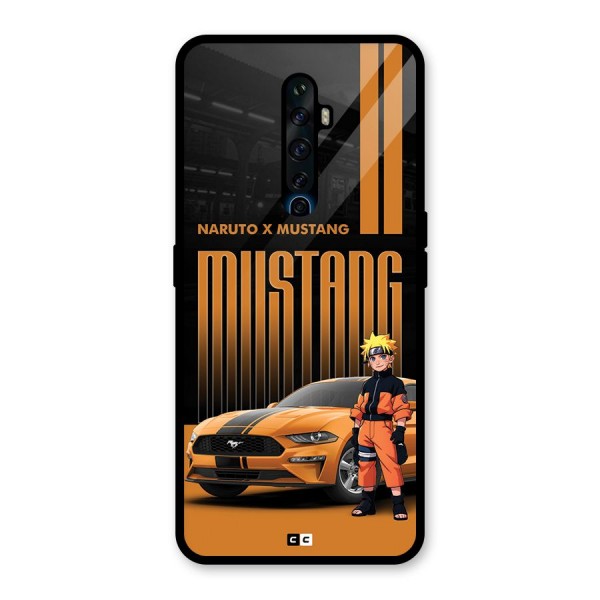 Vintage Car Boy Glass Back Case for Oppo Reno2 F