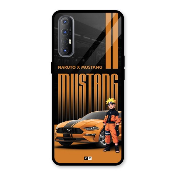 Vintage Car Boy Glass Back Case for Oppo Reno3 Pro