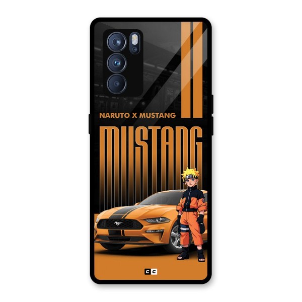 Vintage Car Boy Glass Back Case for Oppo Reno6 Pro 5G