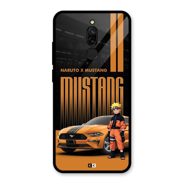 Vintage Car Boy Glass Back Case for Redmi 8