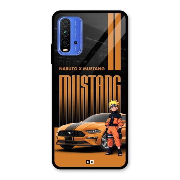 Vintage Car Boy Glass Back Case for Redmi 9 Power